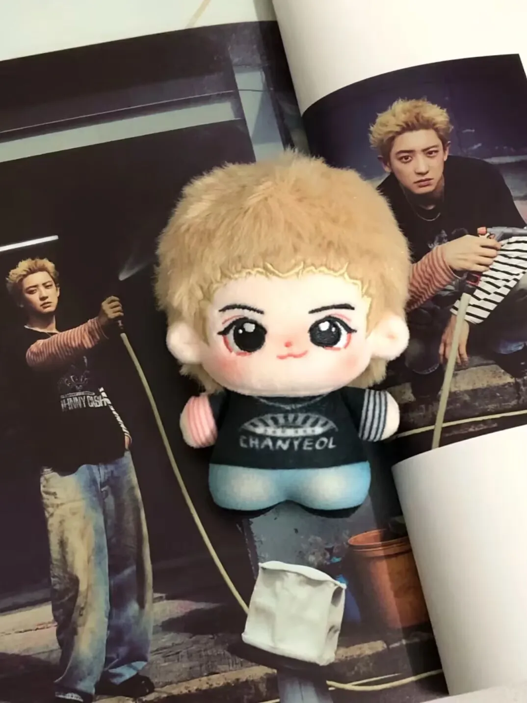 دمية قطنية على شكل نجمة البحر "yebo Park Chanyeol" محيطية مقاس 10 سم، مادة دعم دمية قطيفة رائعة