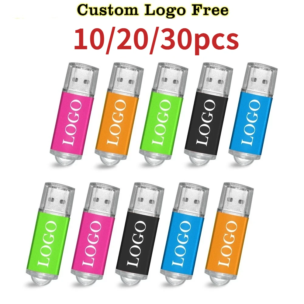 10/20/30PCS USB 2.0 High Speed Usb Stick memoria stick memory Flash Drive Pendrive Flash Drive 4GB 8GB 16GB 32GB 64GB Pen Drive