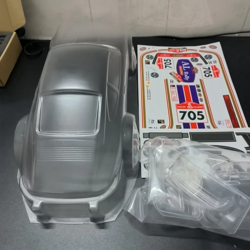 TC202 1/10 Porschee rajd 1982 RC nadwozie, 257mm/190mm Tamiya podwozie TT01 TT02