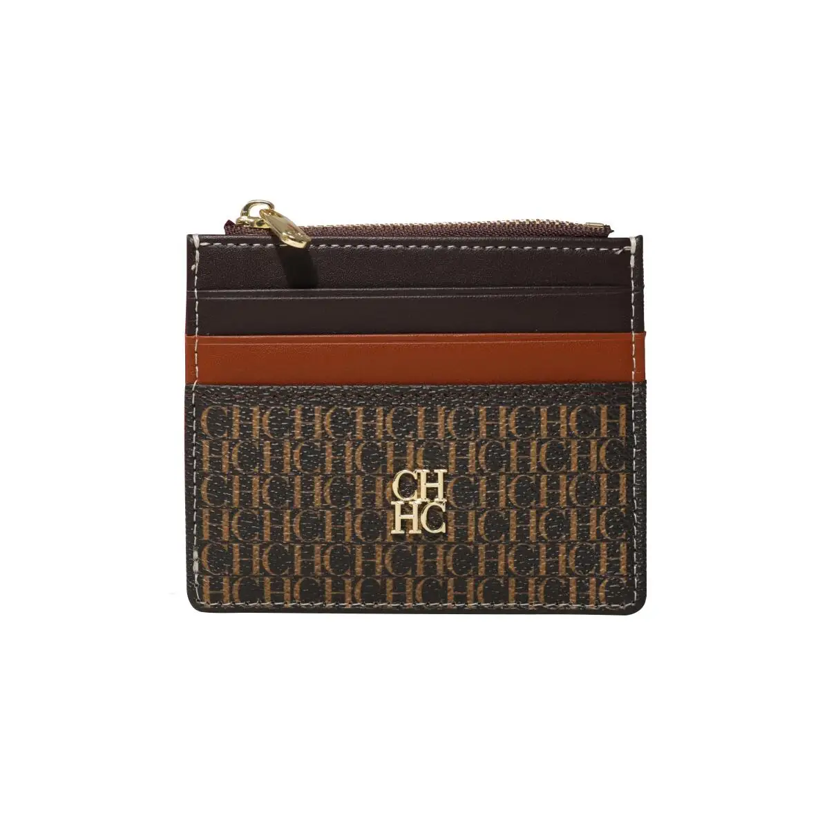 CH Women's Wallet Exquisite Compact Convenient Decoration Durable Elegant Brand Design Sense Letter Decoration Zipper
