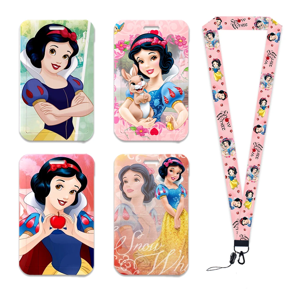 

Disney Princess Snow White Cute Card Cover Campus Cute Card Bag Card Holder ID Card Case Girls Kids Vertical Style Badge