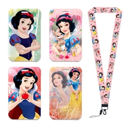 Disney Princess Snow White Cute Card Cover Campus Cute Card Bag Card Holder ID Card Case Girls Kids Vertical Style Badge