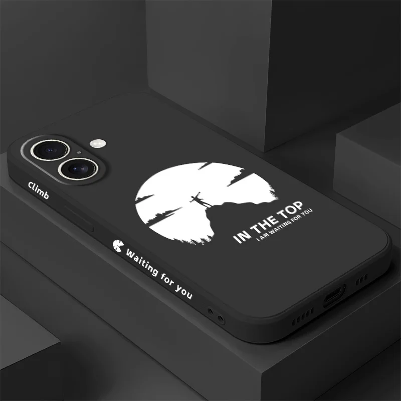

Brave Climbers Phone Case For iPhone 16 16e 15 14 13 12 11 X XR XS Plus Pro Max Mini Silicone Cover