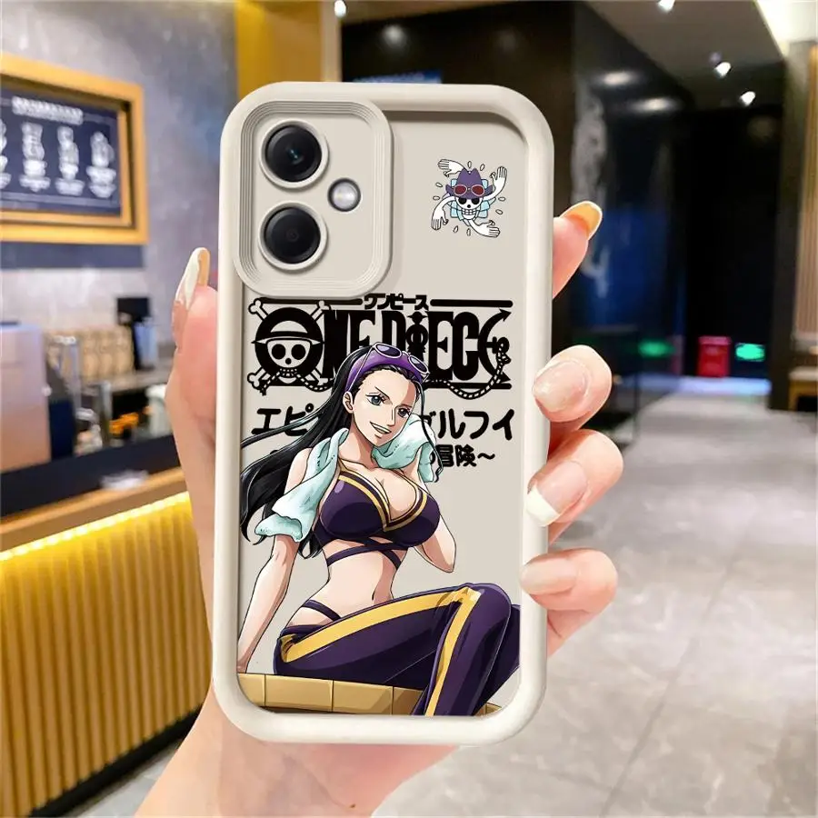 Etui z miękkiego materiału One Piece Nico Robin Nami dla Xiaomi Poco C61 C50 X3 NFC X3 Pro C51