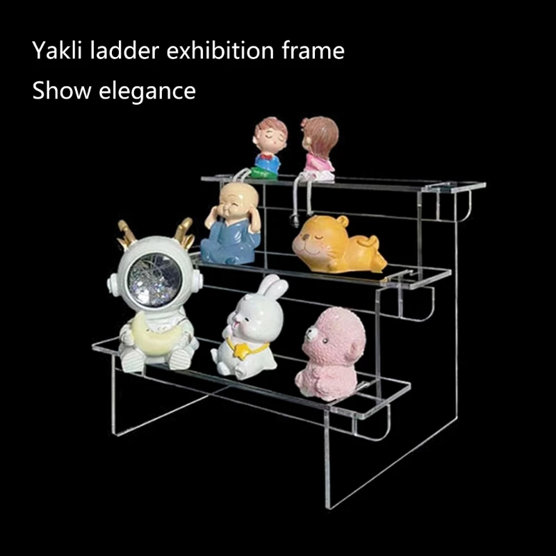 

Multi Level Acrylic Display Risers Acrylic Display Stand 1-5 Tiers for Jewelry and Collectibles Perfumes Stand Rack M4YD