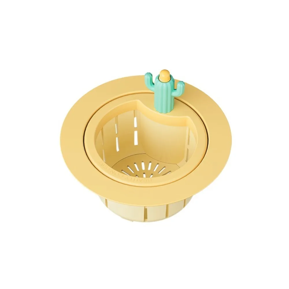 Filtro de Cactus de PP Simple, colador de drenaje de fregadero de desodorización de malla fina, accesorios de cocina multifunción, colador de fregadero, restos de alimentos