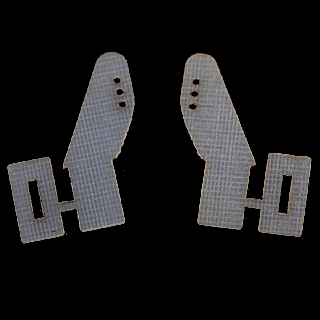 F3P/D Board 3D With 0.5mm Transparent Fiberglass Rudder Angle Pull Plate, Lightweight And Sturdy Design, Reasonable 16mm Height