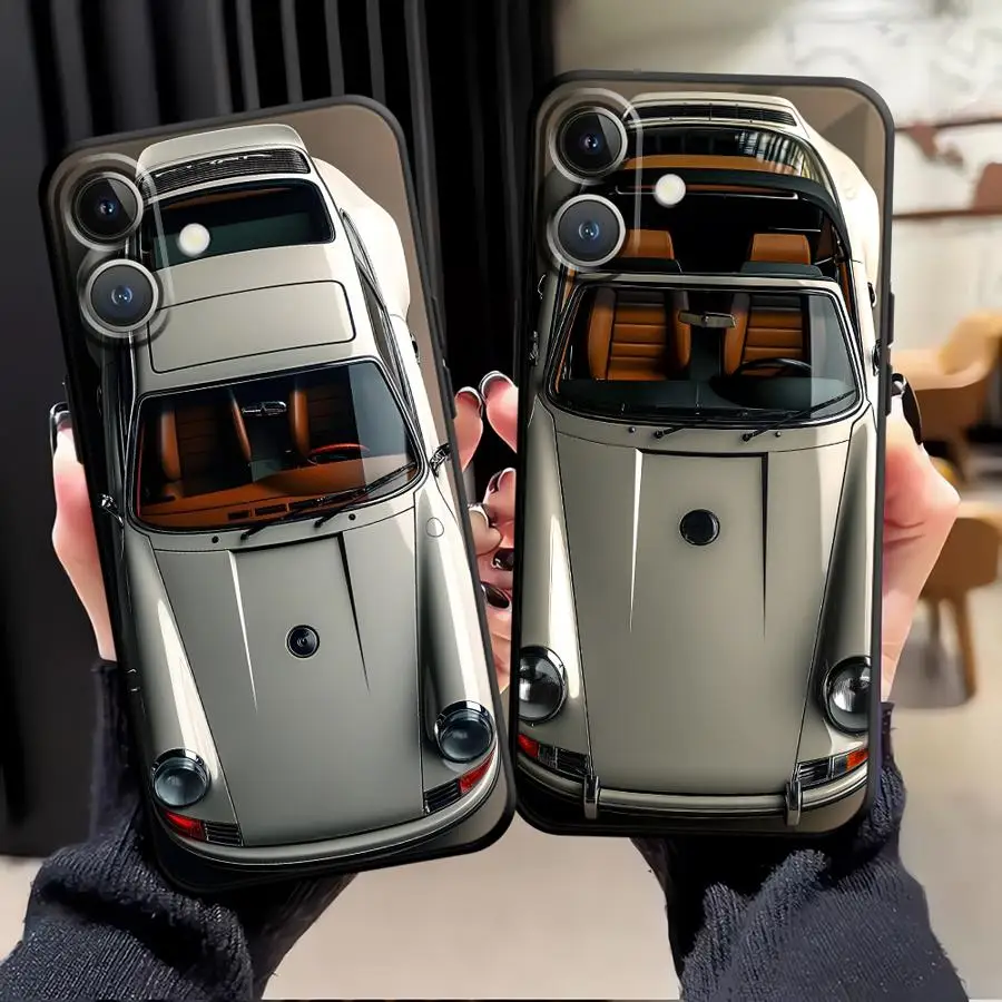 

Luxury Convertible Car Funda Phone Cover Case for Apple iPhone 17 Pro Max XR XS MAX 16 11 14 15 Pro 7 8 Air 13 12