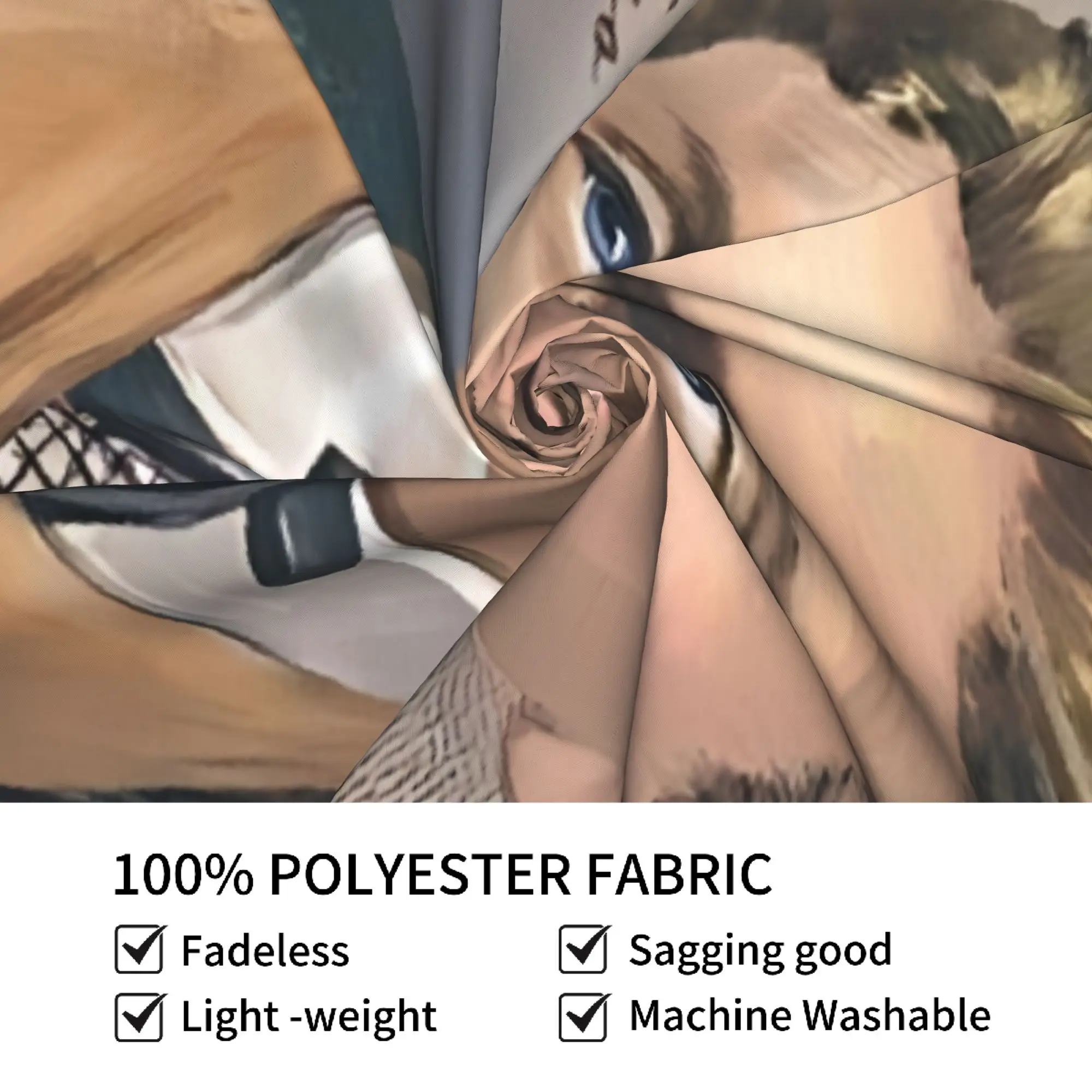 Customize Vasil Levski Inspired Peach Skin Tapestry, Hand Washable and Machine Washable, Easy to Clean and Worry-free, Pet-frien
