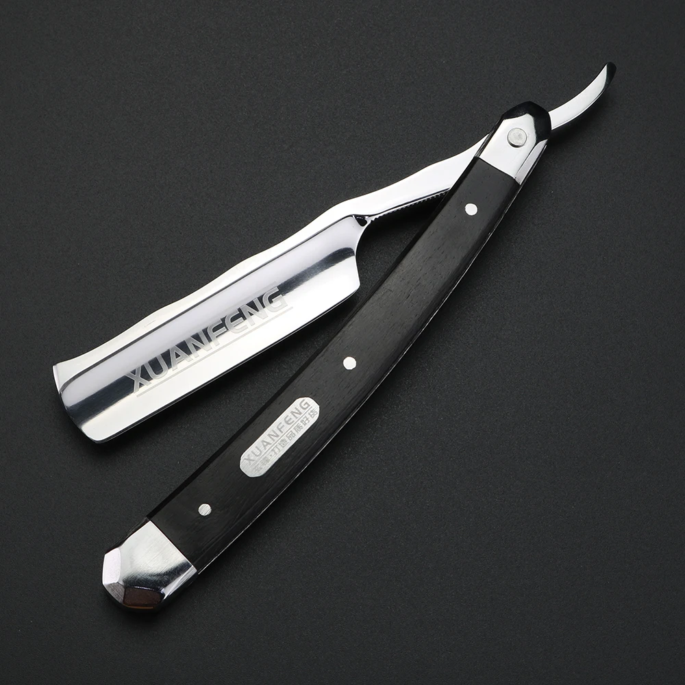 XUANFENG 440C Steel Mirror Face Folding Razor High Hardness Sharp Straight Edge Razor Men's Razor