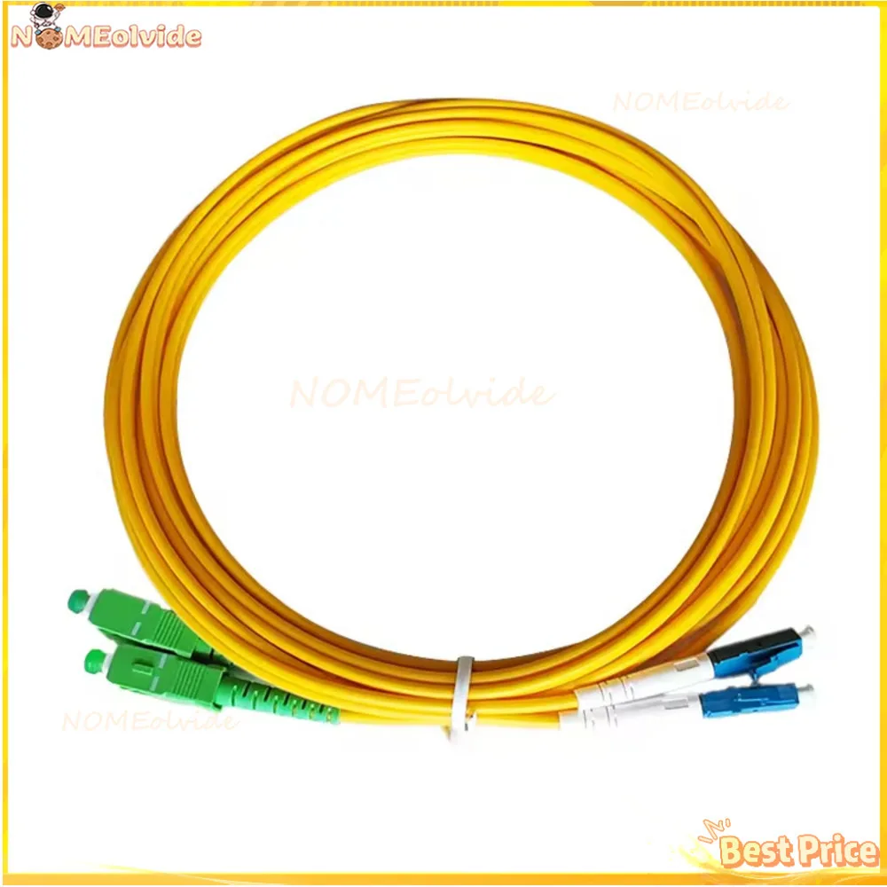 

10Pcs LC/UPC-SC/APC Fiber Optic Patch Cord 1M 2M 3M 5M 7M Duplex Singlemode Cable SC/APC-LC/UPC Optical Fibre Jumper SM DX ELINK