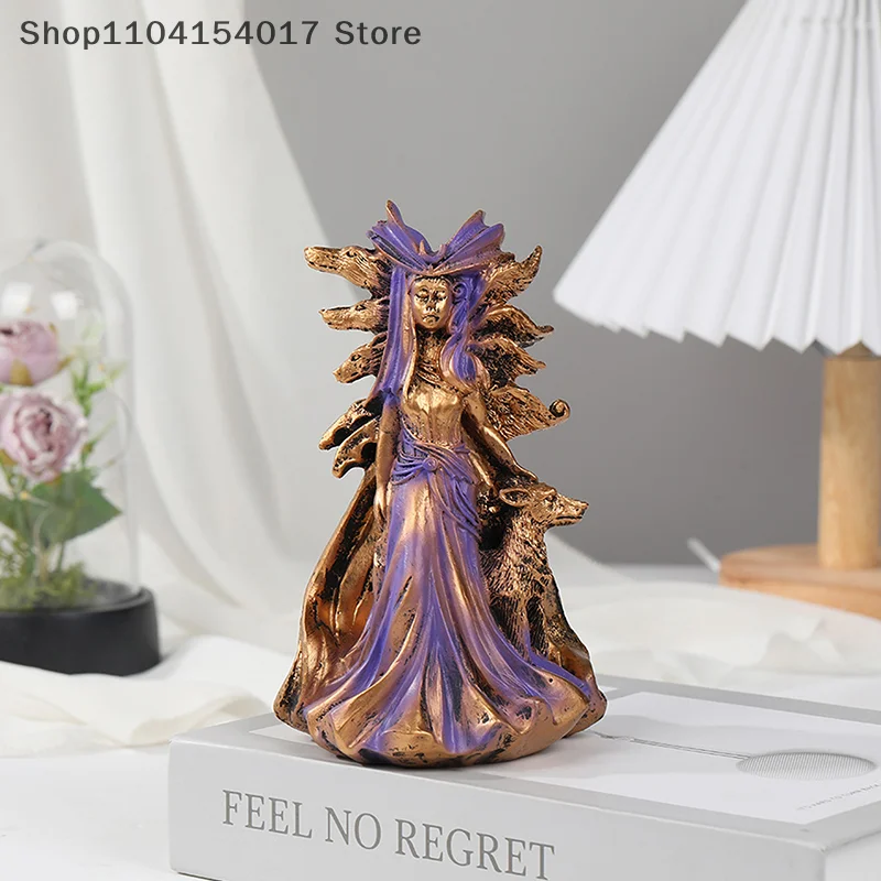 Greek Goddess of Magic Statue Hector and Hound Resin Crafts Ornament Living Room Desktop Decoration Ornament