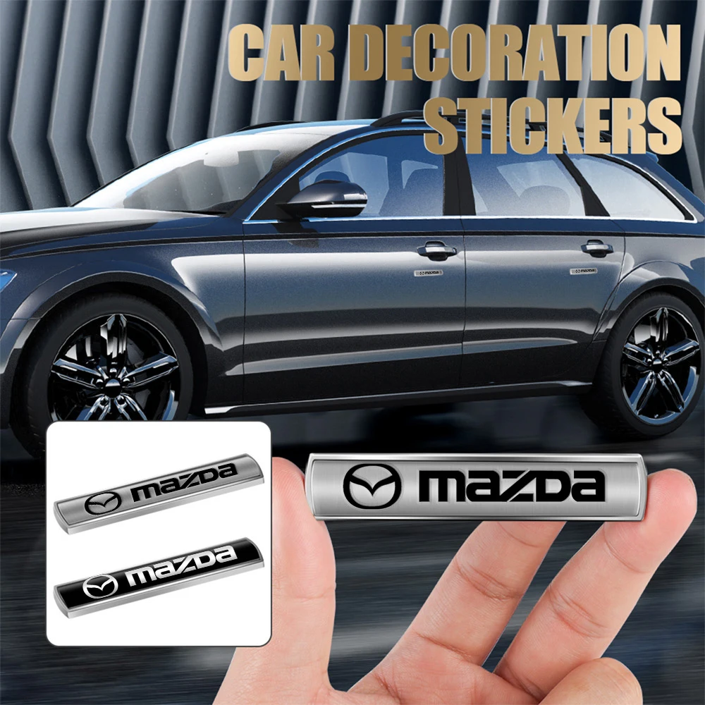 Car Styling 3D Metal Alloy Body Fender Side Window Badge Decoration Sticker For Mazda 2 3 5 Axela CX-5 CX-3 Atenza Demio MPS MS