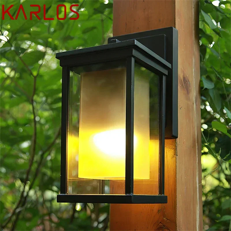 KARLOS Contemporary LED Outdoor Wall Lamps Electric Simplicity Waterproof Balcony Hallway Courtyard Villa Gate Hotel