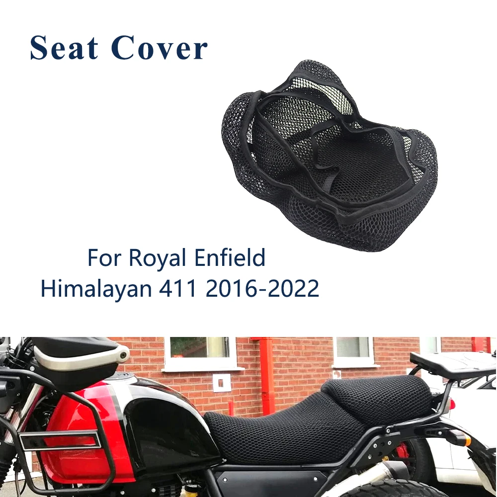

Для Royal Enfield Himalayan 411 2016-2022 чехол на сиденье мотоцикла 3D сетчатая ткань Нескользящая дышащая подушка защита от царапин