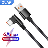 Universal 6A USB Type C Cable Fast Charging Cable For Huawei Honor Data Cord For Xiaomi Redmi Phone USB C Cable 0.25M/1M/1.5M/2M