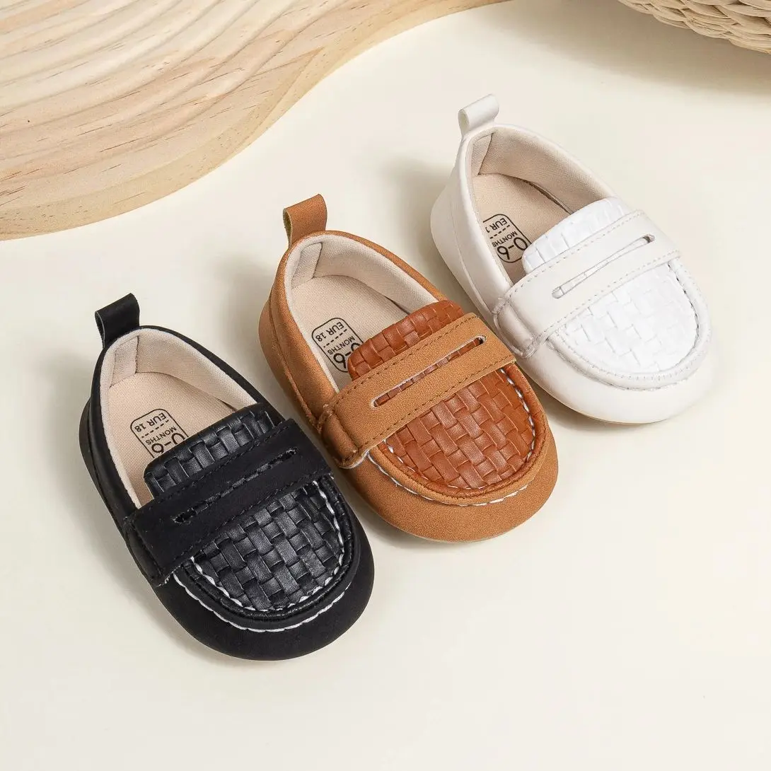 KIDSUN Baby Girls Boys Classic Loafers Infant Oxford Dress Shoes Prewalker Soft Slip On Moccasin Crib Flats Newborn Shoes