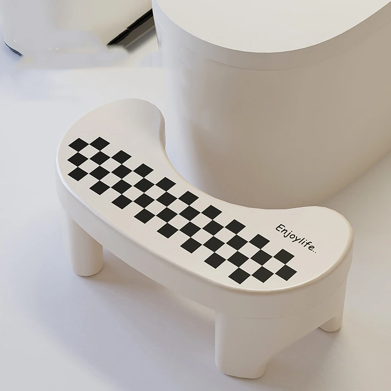 Toilet Stool Footstool Toilet Squatting Pit Artifact Plastic Thickened Feet on The Small Stool Children Non-slip Pad Footstool