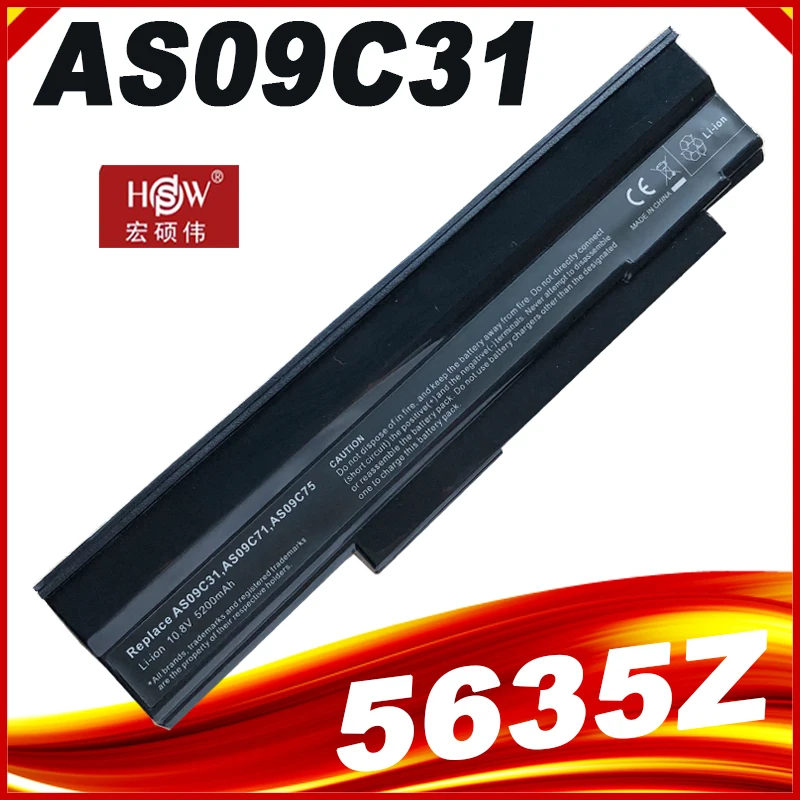 

AS09C31 AS09C71 AS09C75 Laptop Battery for Acer Extensa 5635 5635G 5635Z 5635ZG eMachines E528 E728