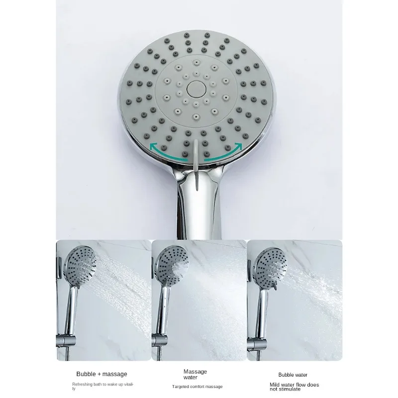 

High-quality Exposed Wall Mounted Brass Bathroom Shower Faucet Set Single Handle Chrome Hot Cold Shower Set