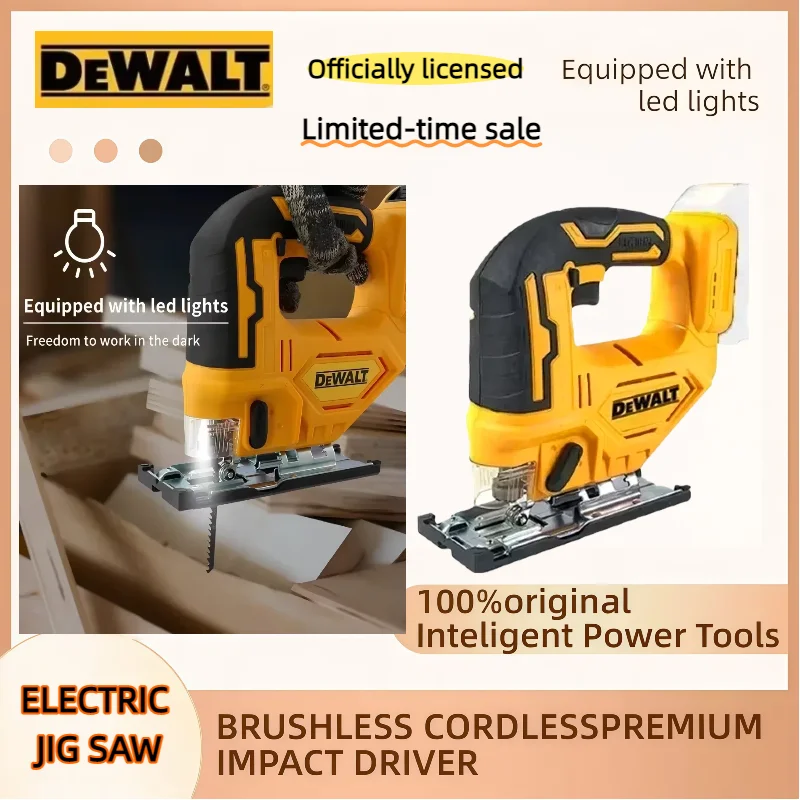 

Dewalt 2700RPM Brushless Adjustable Woodworking Power Tool Curve Saw 20V Cordless Electric Jig Saw Portable Multifunction