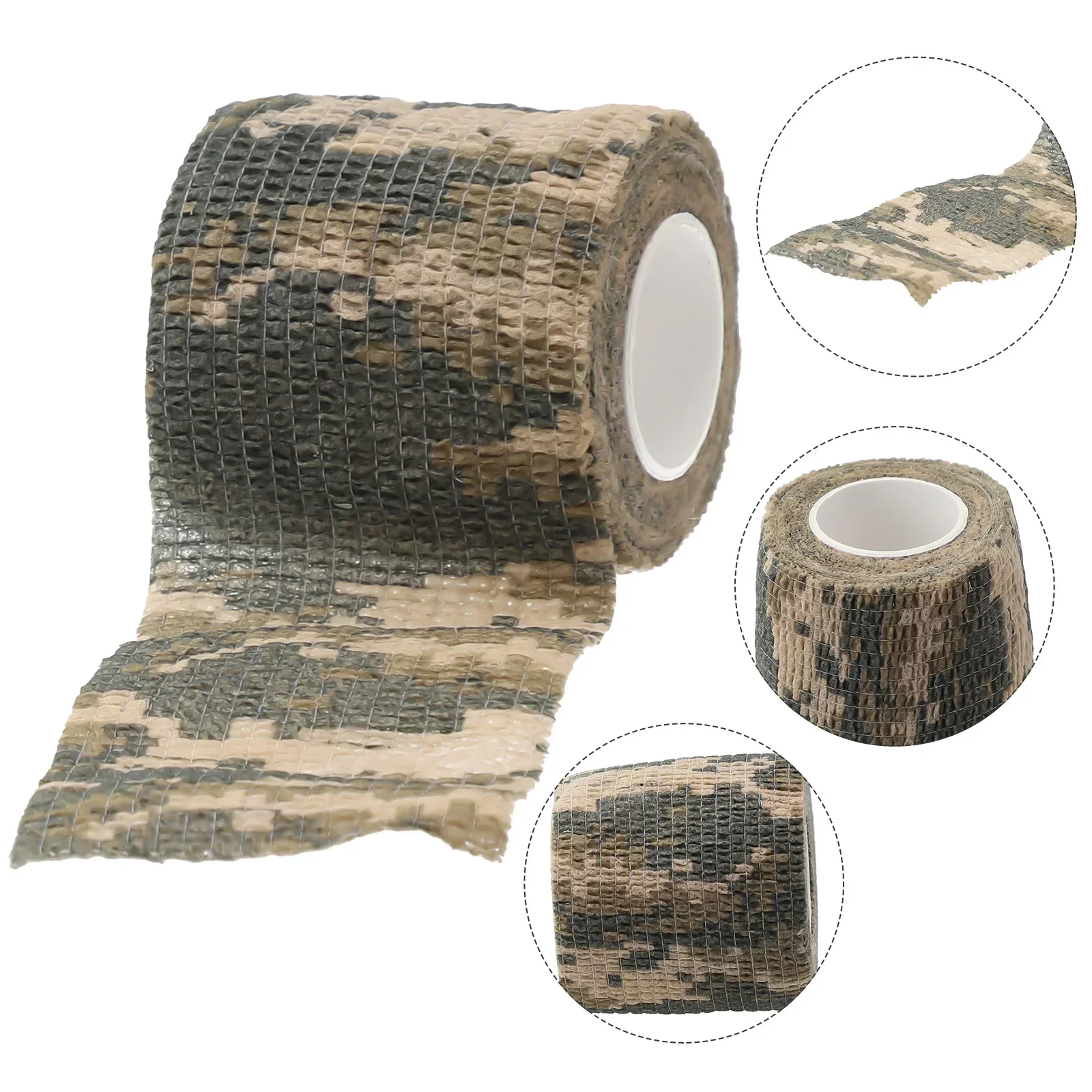 1pc Camouflage Invisible Tape Camo Form Reusable Self Cling Camo Hunting Ri Fle Fabric Tape Wrap Outdoor Camping Accessories