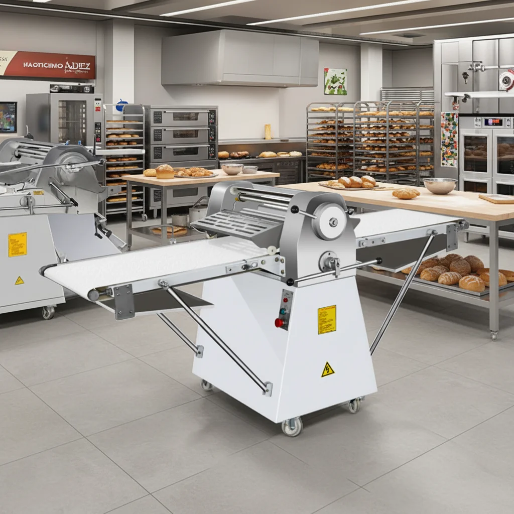 Professional High-Speed Vertical Dough Sheeter Automatic Croissant Production Machine