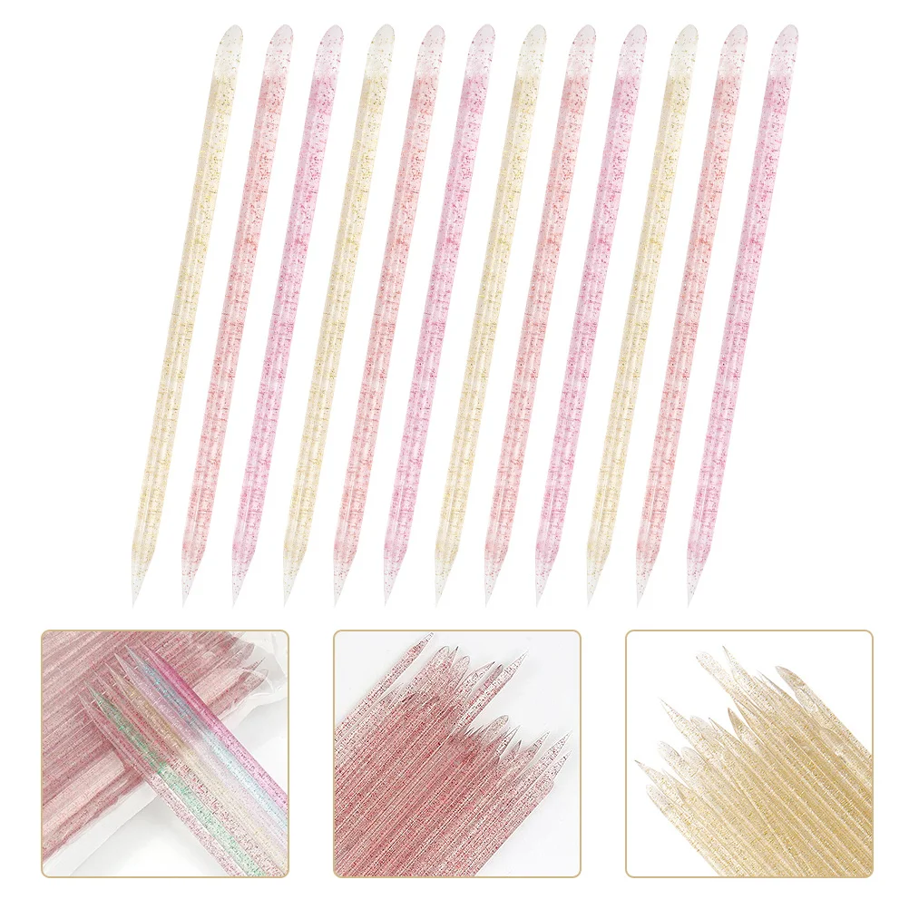 300Pcs Maniküre Punktierung Stifte Dual Headed Dead Skin Pusher Nail art DIY Werkzeuge für Salon Heimgebrauch Maniküre Stift Nagel DIY Stift