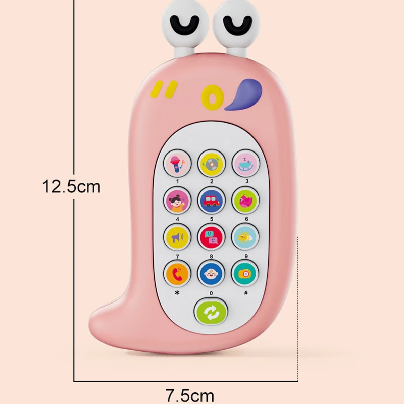 Jouet de téléphone pour bébé, son de musique, jouets de couchage avec anneau de dentition, Simulation de téléphone pour enfants, jouet éducatif précoce, cadeaux pour enfants