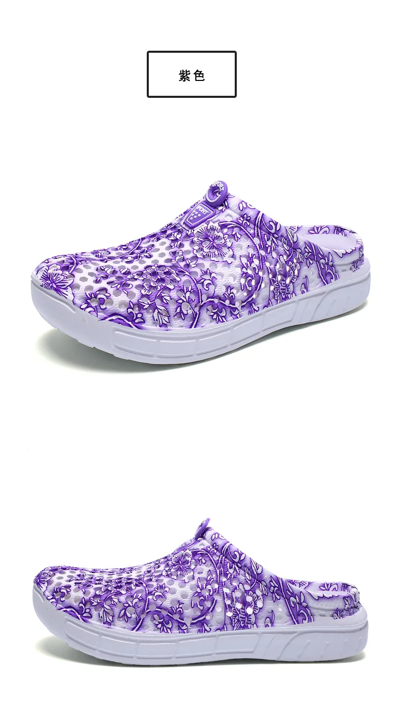 Damen Grüne Peaked Clogs Sommer Slip-On Schuhe Bequemes Atmungsaktives EVA-Material Modisches Schuhwerk – Detail 24