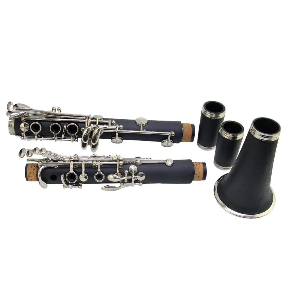 Professional 17 Keys Clarinet Keys Bb Tone Hard Ebonite Clarinet   clarinet