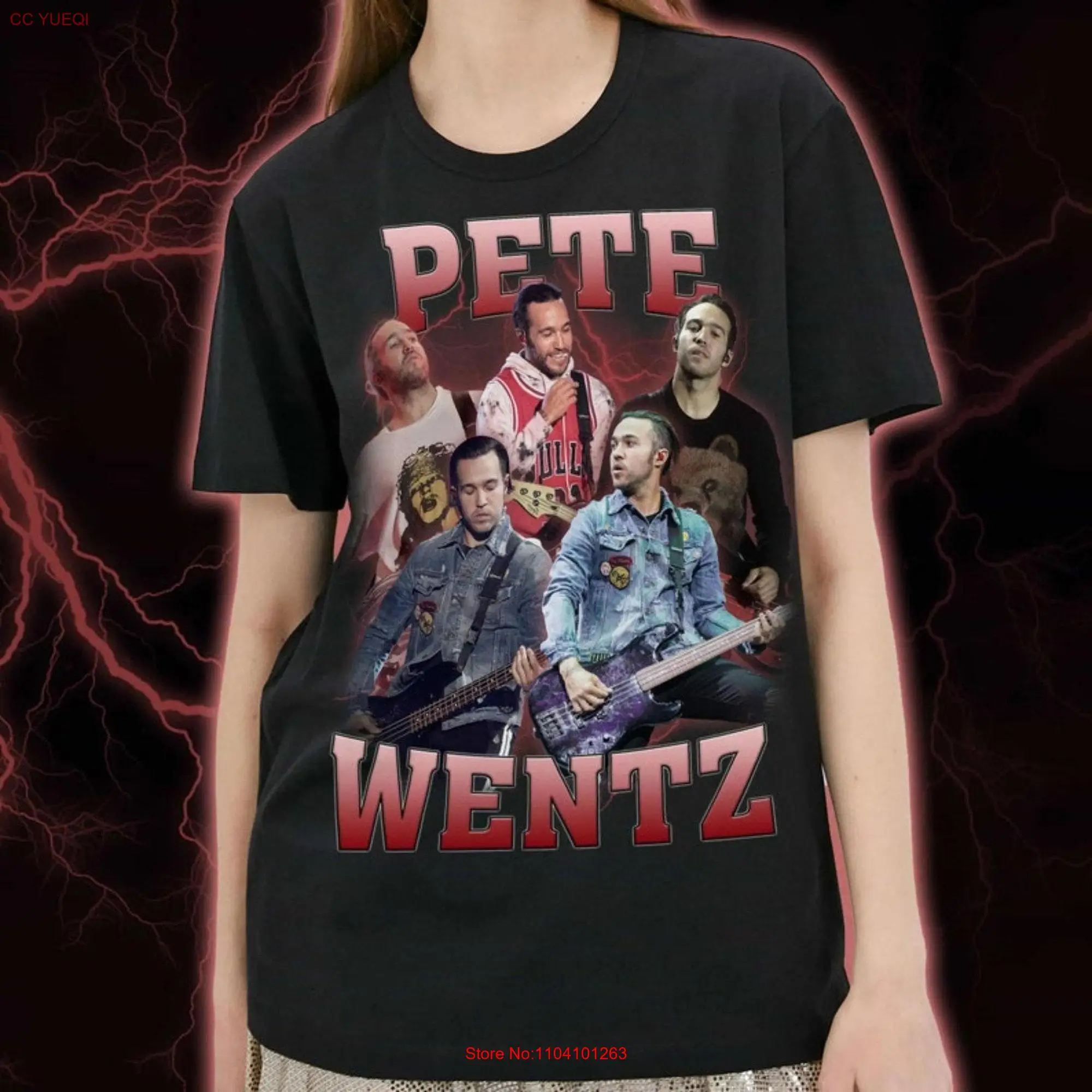 Pete Wentz PeteWentz T Shirt Fan Tour JockRetail long or short sleeves