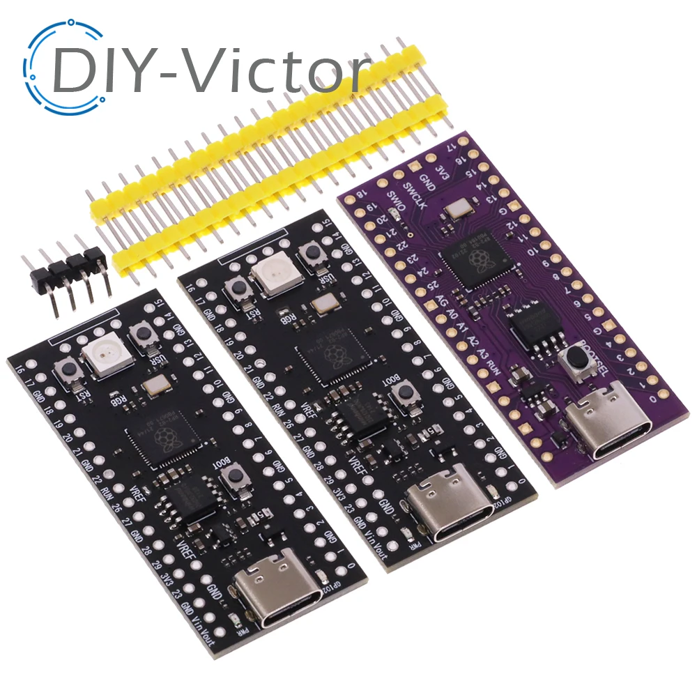 Official Raspberry Pi Pico Board RP2040 Dual-Core 264KB ARM Low-Power Microcomputers High-Performance Cortex-M0+ Processor