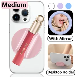 Grippopso Medium For Magsafe Cellphone Lipstick Holder Make Up Mirror Lip Blam Phone Stand Holder for IPhone Universal Bracket