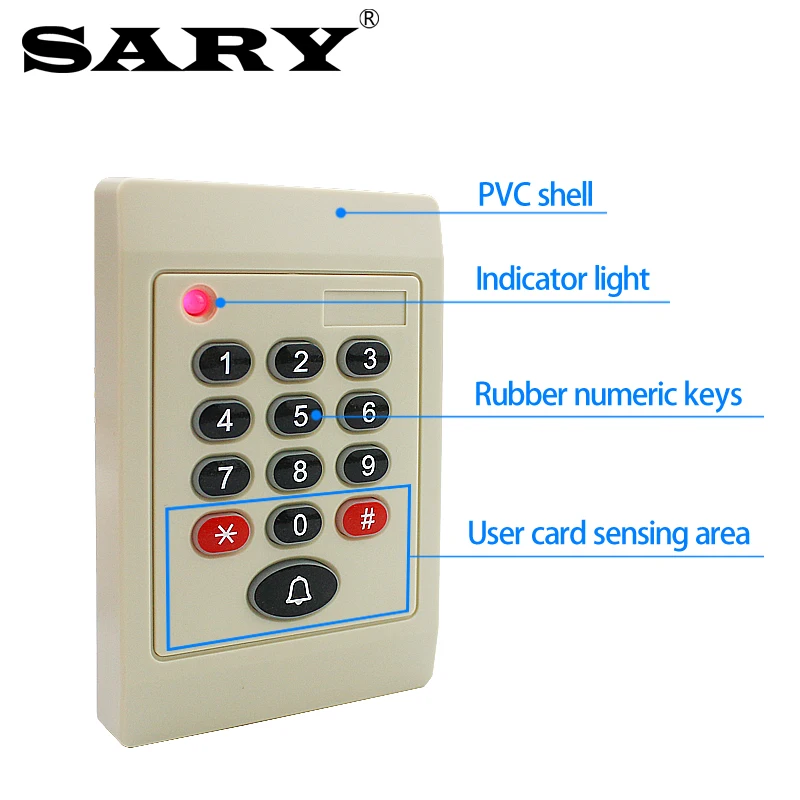 SARY RFID access control system controller EMID 125khz proximity card reader office password door lock control host