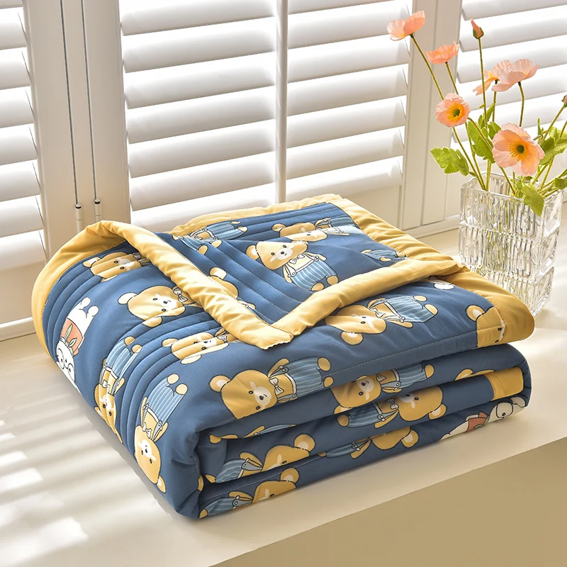 

Cool Sensation Summer Lightweight Air Conditioning Blanket for Boys Children Kindergarten Primary School Nap Time Cooling Quilt