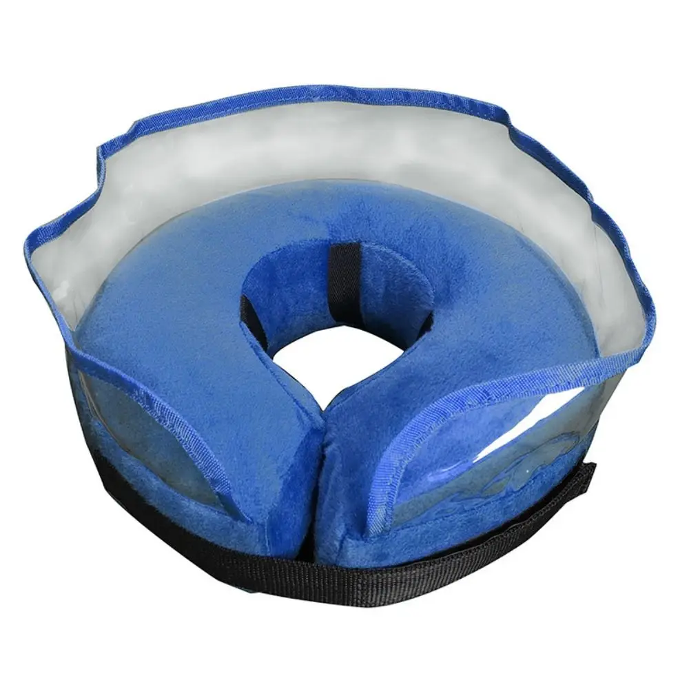 

Adjustable Inflatable Dog Cone Collar Waterproof Fabric Comfortable To Wear Soft Dog Neck Donut Breathable