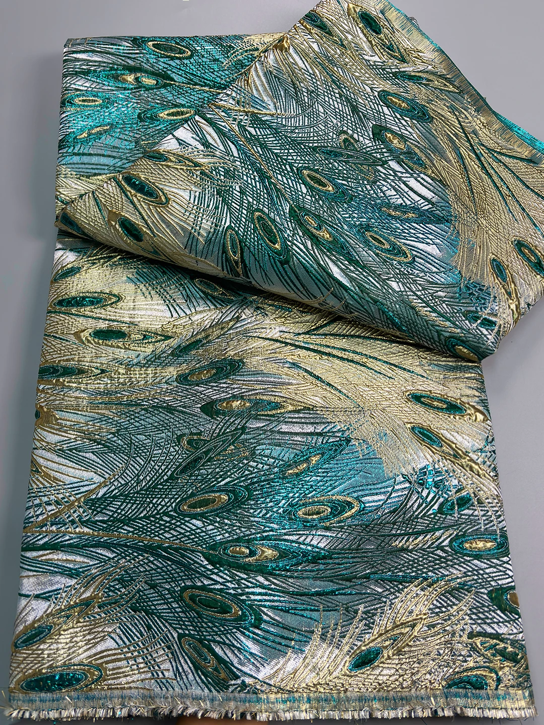 

Новейшее зеленое нигерийское кружево брокад, 5 ярдов, дамасская кружевная ткань, высококачественные французские африканские жаккардовые материалы 2026 года для платьев