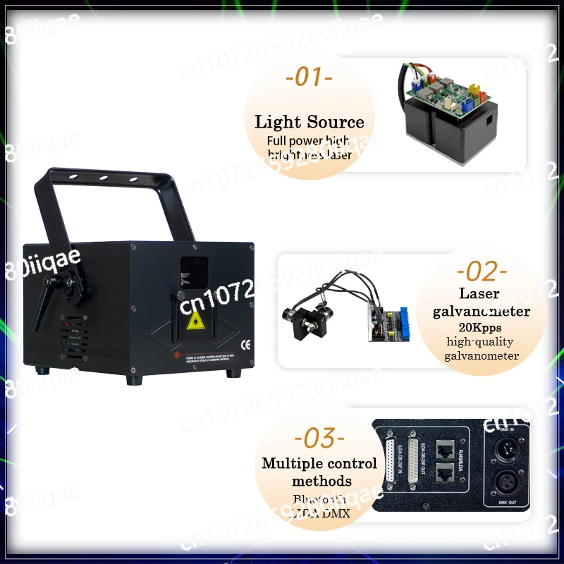 

Сценический 3D-сканер анимации RGB 20Kpps Лазерный свет с ILDA APP DMX для бара, дискотеки, рождественской вечеринки, свадебного шоу, 4 Вт, 6 Вт, 8 Вт