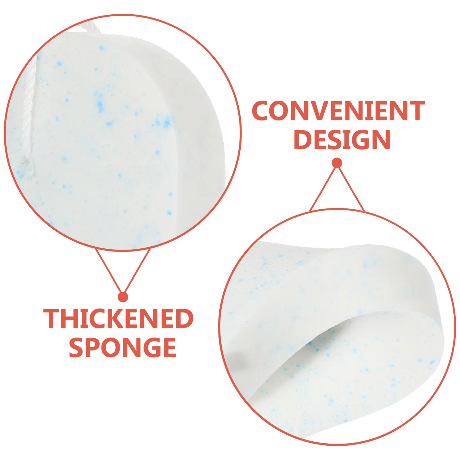 

1Set Multi-Function Facial Sponges Pva Material Gentle Cleansing Exfoliating Portable Face Cleaner Reusable Hanging Sponge