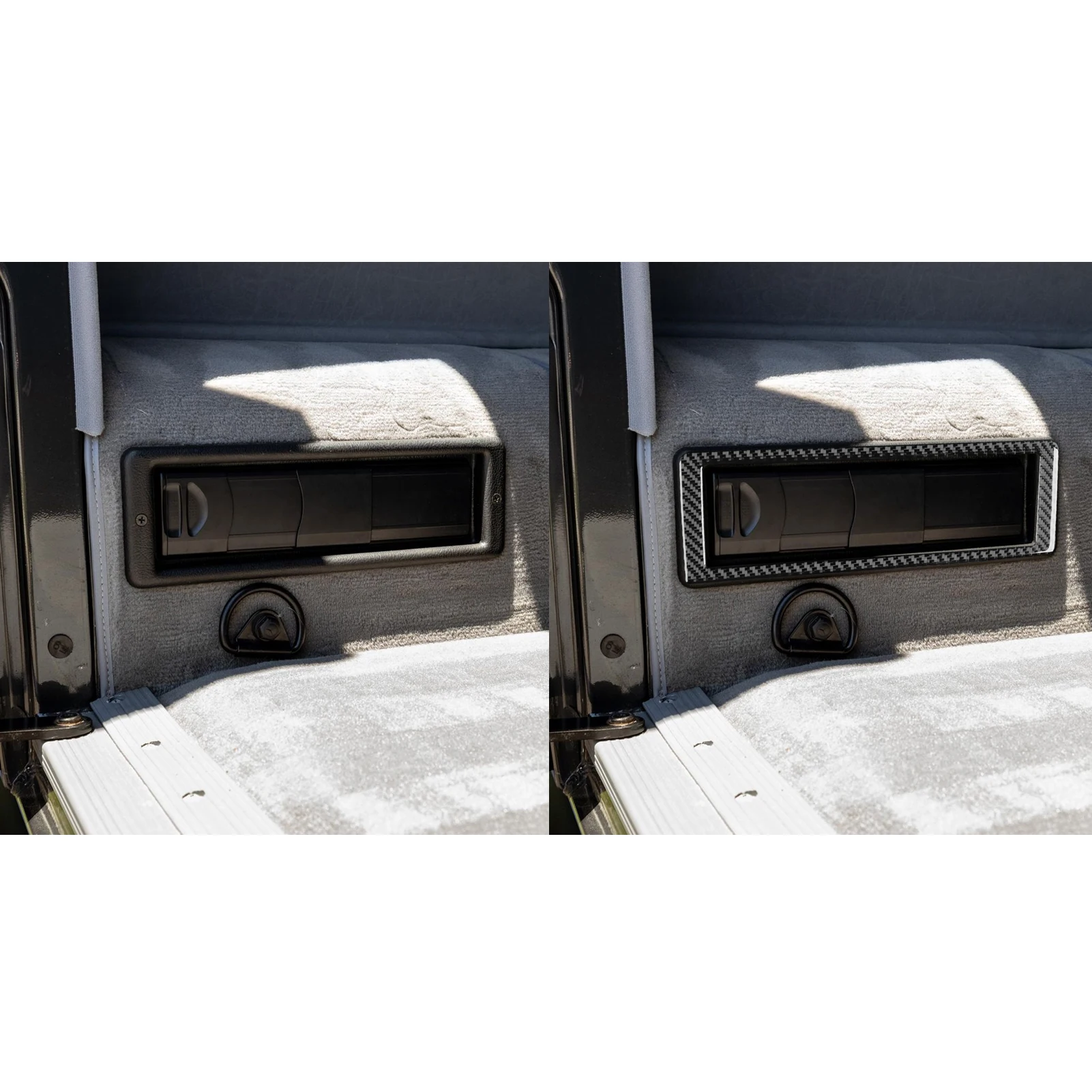 Car Accessories Carbon Fiber Rear Trunk EDGE Frame Interior Cover Trim Modified Sticker For Benz G-Class G500 G55 W463 2004—2018
