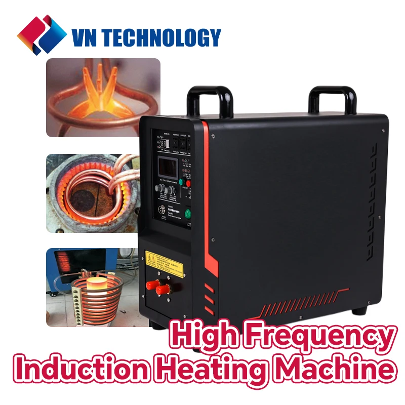 

15 KW 30-80 KHz High Frequency Induction Heater Furnace 220V Induction Heater Heating Machine Melt Welding Heating and Annealing