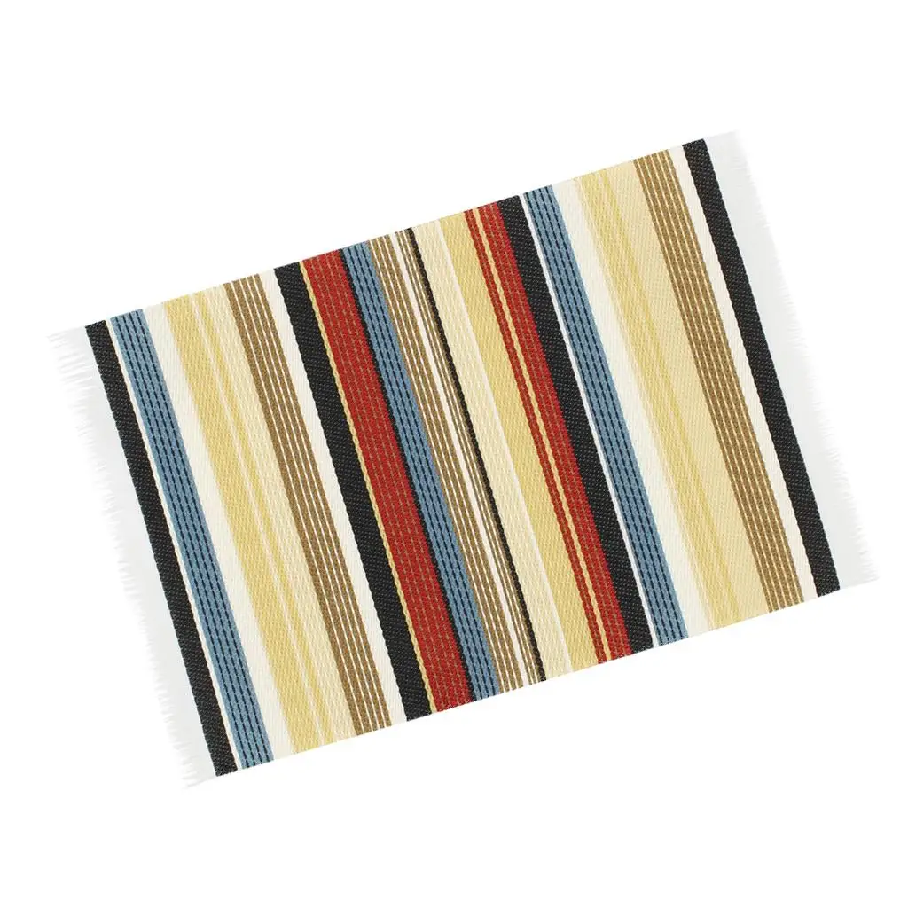 1/12 سجادة أرضيات صغيرة سجادة حصيرة أثاث منزلي لغرفة ديكور ذاتي الصنع