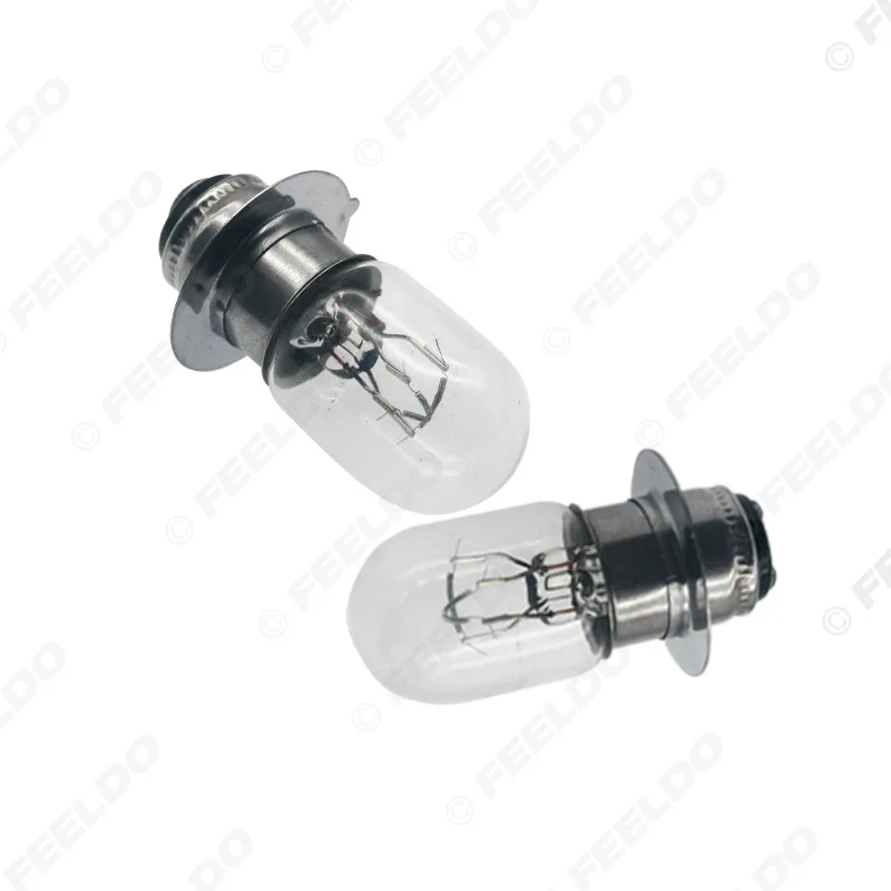 12V 25W T19 P15D-25-1 Motorcycle Headlight Bulb Car Halogen Far and near Light Integrated Headlamp