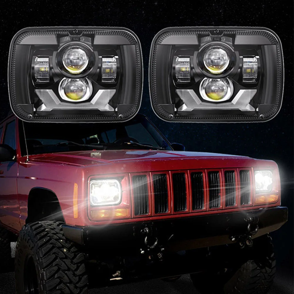 

2021 New Square 5x7 Led Headlights 85W 7x6 Inch Headlamp for Trucks