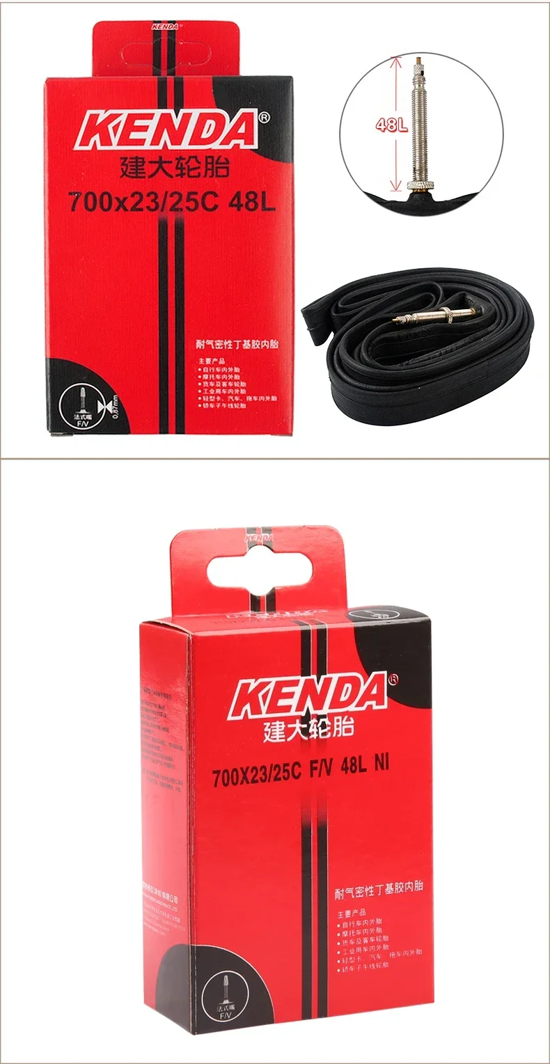 2PCS KENDA Fahrrad Innenrohr 20/26/27.5/29/700c/23C Schrader Presta butyl Gummi MTB Rennrad Schlauch Innen Reifen Fahrrad Teile – Detail 13
