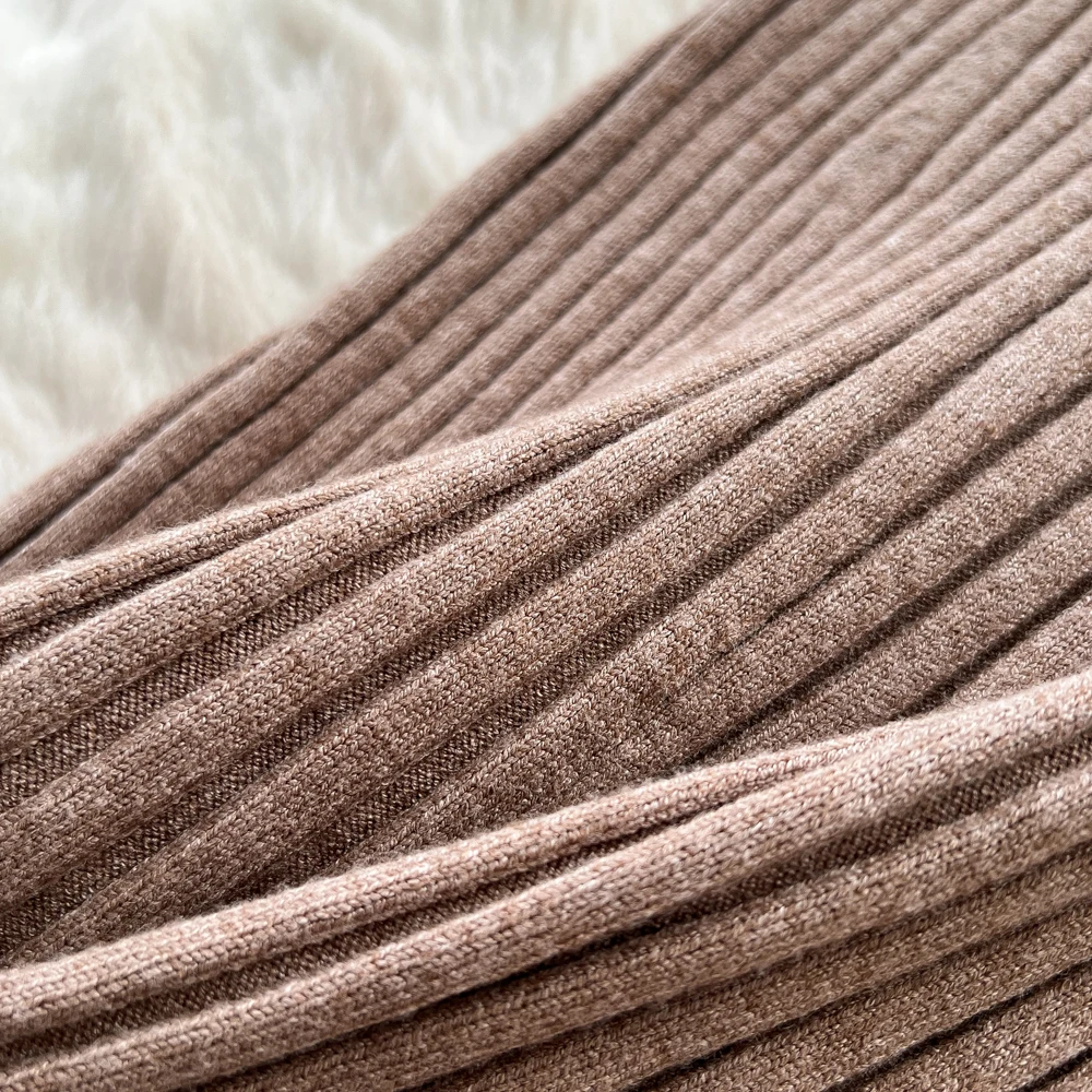 Camisola vestido de malha para mulheres vintage tricô pacote hip elegante senhora malhas elasticidade feminino outono inverno midi vestidos