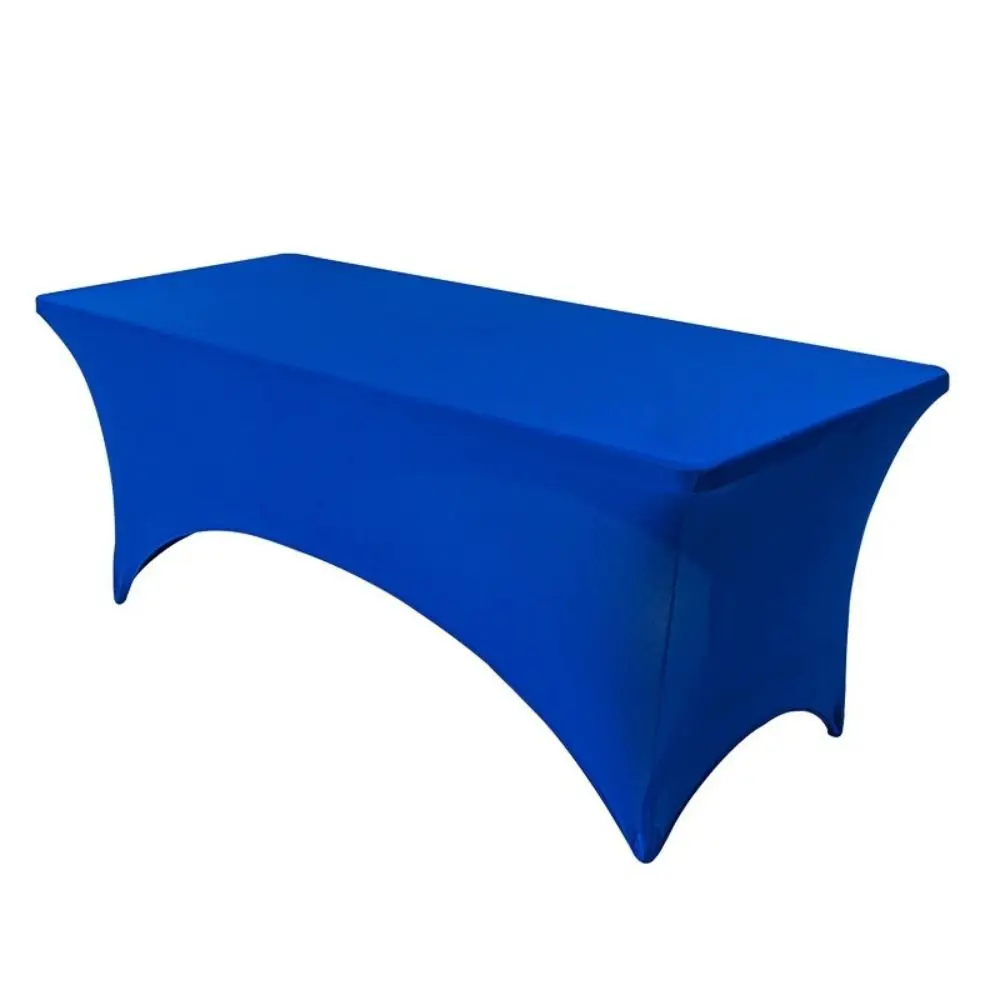 6FT/4FT Table Cover Tight Fitted Washable Spandex Tablecloth Elastic Rectangular Cocktail Table Decoration Party Banquet