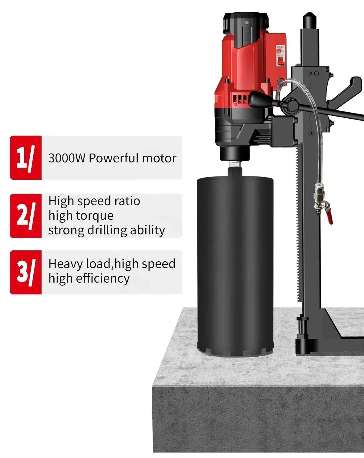 Jindu CF-9200 new generation 8" 200MM 3000W high power high speed core drill machine