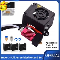 Ender 3 Full Assembled Hotend Set, Replacement Full Assemble Hotend Kit with Mental Shell and Dual Fan for Ender 3/ Ender 3 Pro